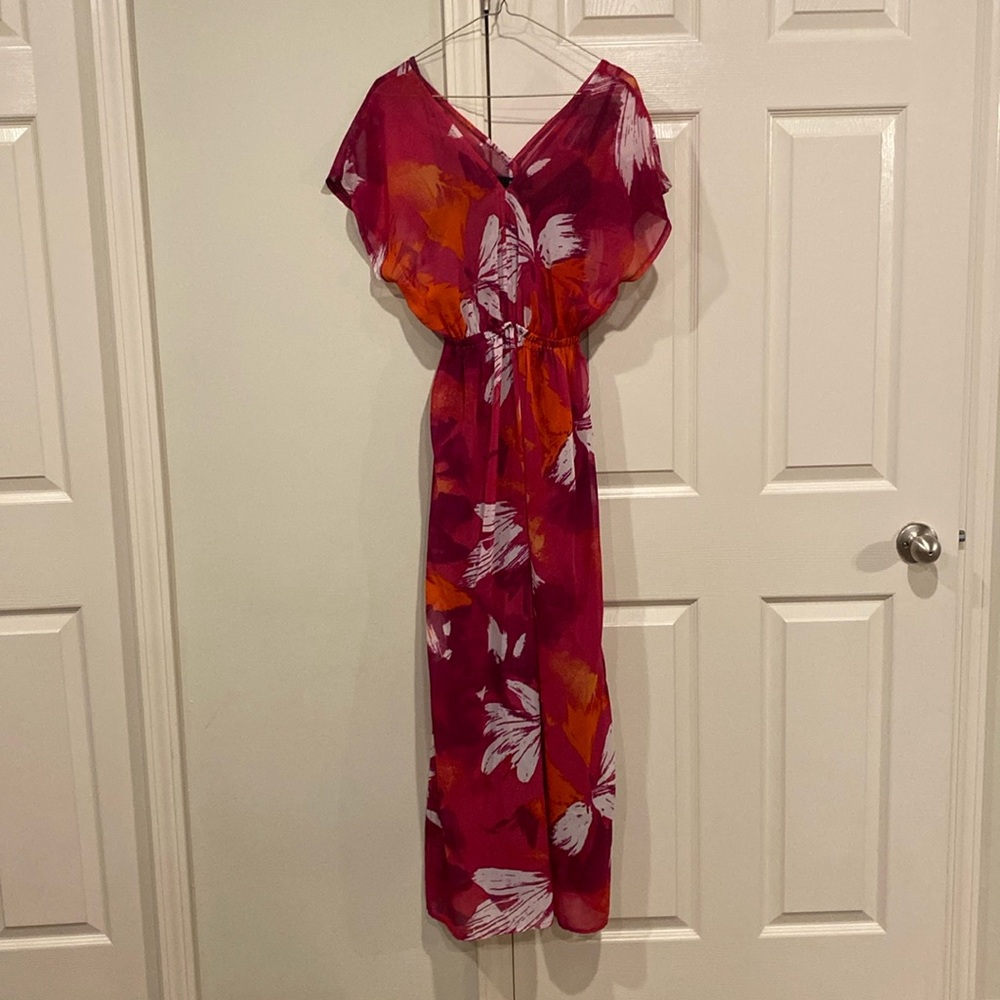 Beautiful maxi dress pink floral